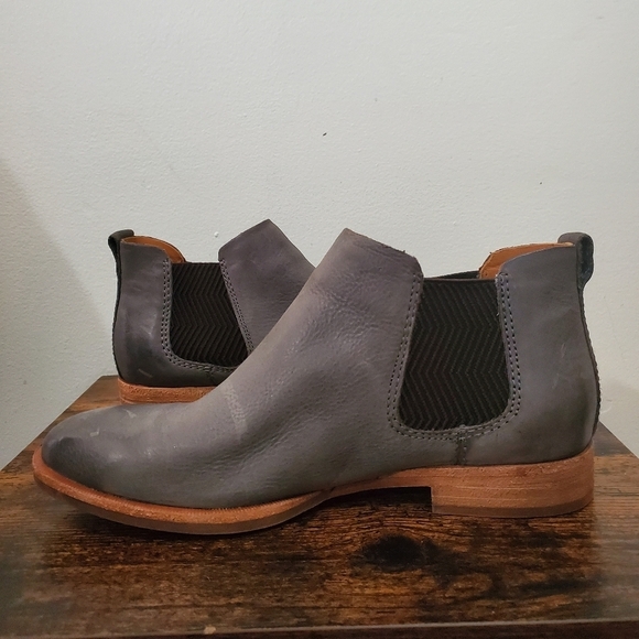 Womens Kork-Ease Kama Leather Booties Size 6.5 Grey - Picture 4 of 12